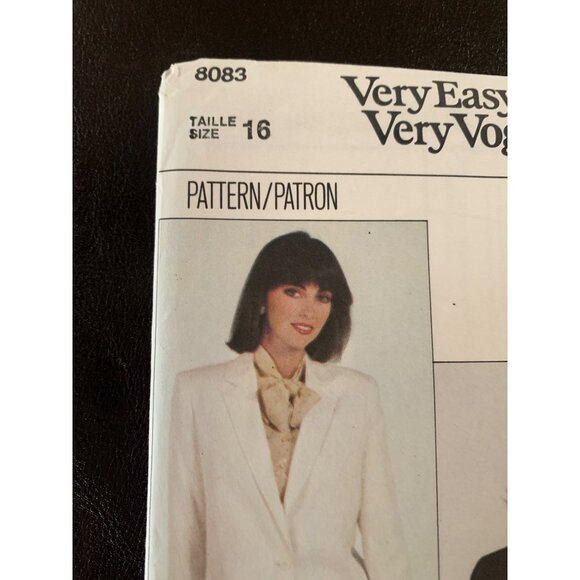 Vogue Misses Jacket Sewing Pattern 8083 Sz 16 - Uncut - Picture 4 of 9